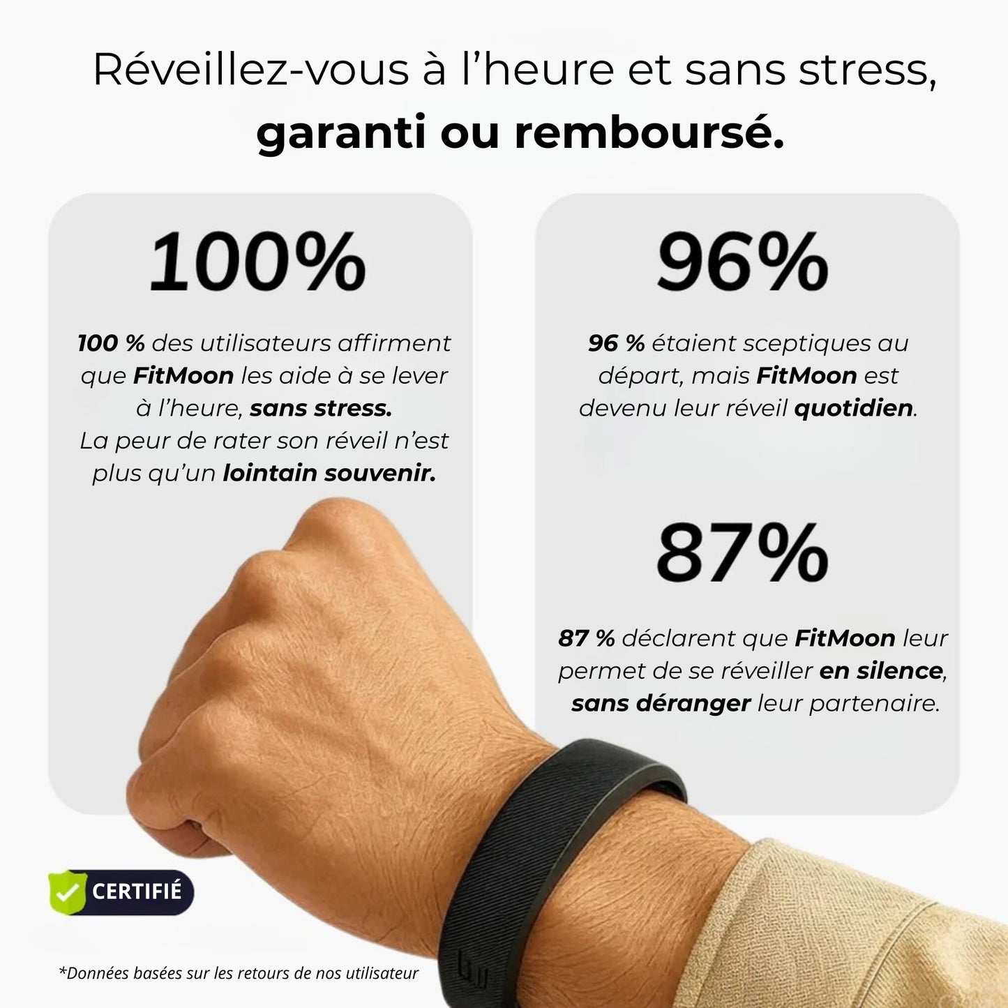 Réveil silencieux FitMoon